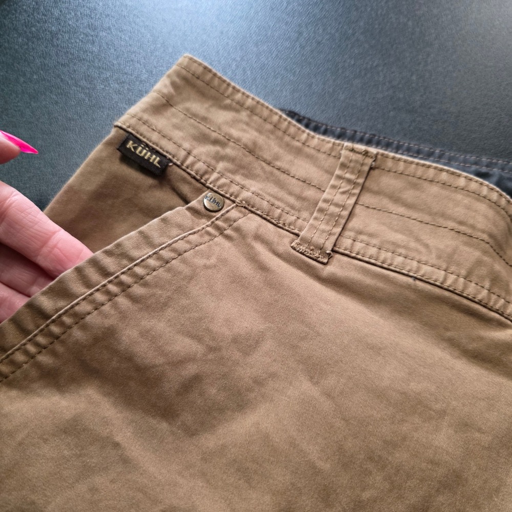 Kuhl Free Generatr Mens 34x32 Khaki Brown Cotton Stretch Work Hiking Pants - Picture 9 of 14